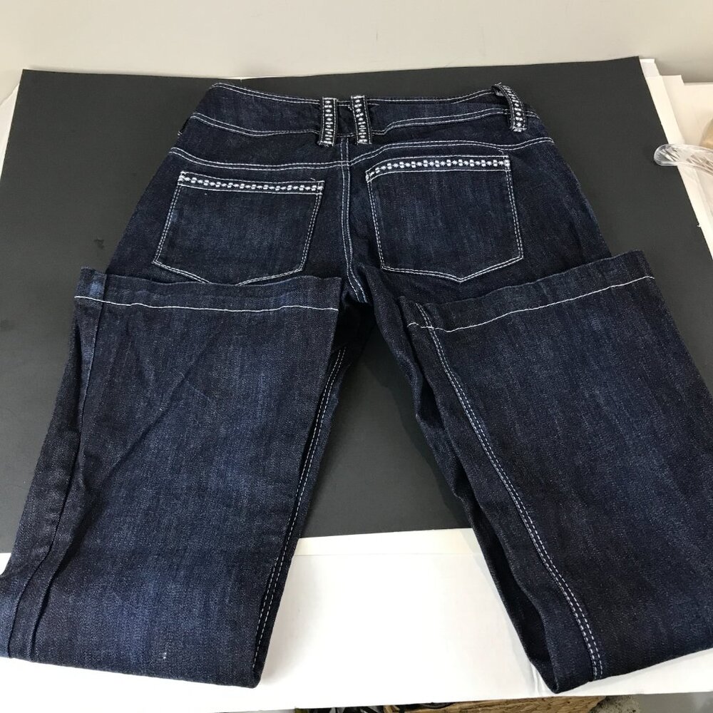Women's J. Koro Embroidered Dk Wash Jeans Size 8 View 3